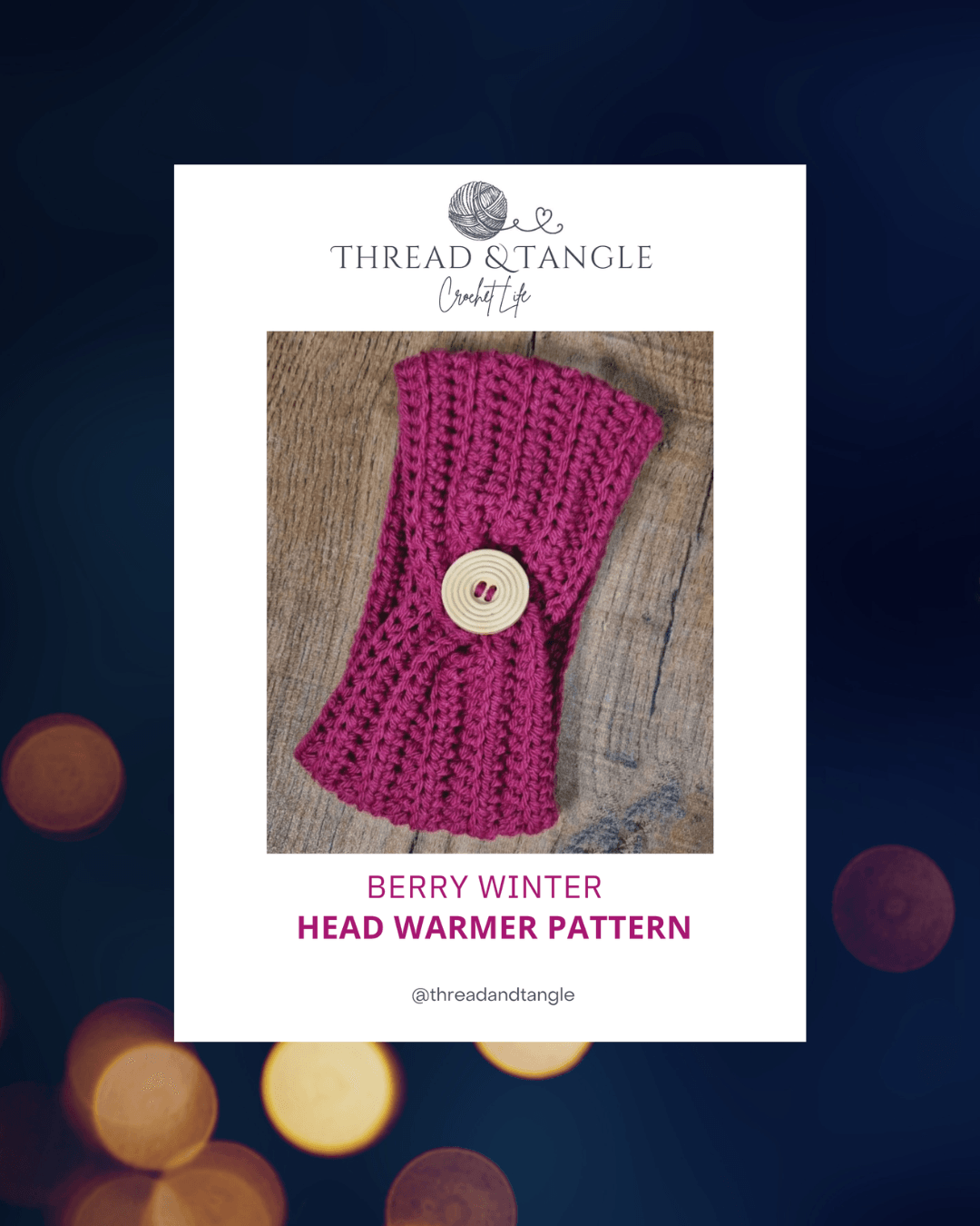 Free Berry Winter Head Warmer Pattern - Image 2